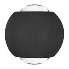 V-tac Oldalfali dekor lámpatest - fekete (2W) meleg fehér kültéri világítás