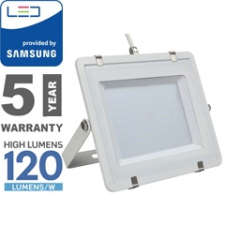 V-tac PRO LED reflektor fehér (200W/100°) hideg fehér, 120lm/W, Samsung kültéri világítás