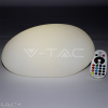 V-tac RGB LED-es díszkő fehér 28 cm IP67 - 40151