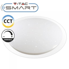 V-tac Smart mennyezeti lámpa, szabályozható színhőmérséklet távirányítóval átlátszó szegéllyel 60W/180° világítás