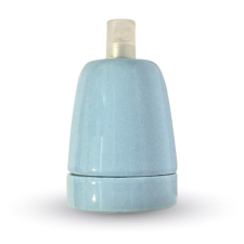 V-tac Színes porcelán foglalat E27 kék villanyszerelés