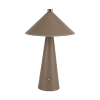 V-tac Újratölthető asztali design lámpa, 3w, CCT, 240lm, 100°, barna, CRI>80, dimmelhető, V-TAC, 23416