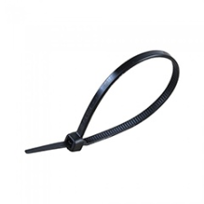 V-tac Vezeték rögzítő, kábel kötegelő szett (2.5x200 mm - 100 darab) fekete kábel és adapter
