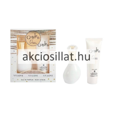 V.V.LOVE Golden Dew Porcelain ajándékcsomag ( Parfüm EDP 30ml + Testápoló 50ml ) kozmetikai ajándékcsomag