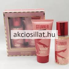 V.V.LOVE Stunner Pour Femme ajándékcsomag ( Testpermet 90ml + Testápoló 75ml ) kozmetikai ajándékcsomag