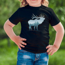  Vadász gyerek póló - Szarvas motívummal gyerek póló