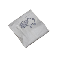 Vaganza Hímzett 2 Rétegű Pamut Takaró 70x90 cm - Kék Bari babaágynemű, babapléd