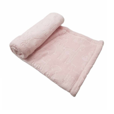 Vaganza Wellsoft Babatakaró Nyomott mintás 70×100 - Rózsaszín babaágynemű, babapléd