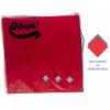 Vajda papír Ooops! szalvéta 33X33cm, 2r., 1/4 hajtás, PIROS, 100 lap/csg, 20csg/karton, 42karton/raklap
