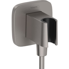 Vakolat alatti kivezetés Hansgrohe FixFit Q visszacsapó szeleppel csiszolt fekete króm 26887340 építőanyag