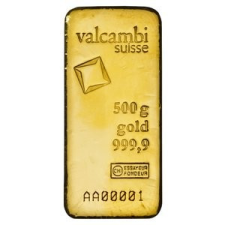 Valcambi 500 g - befektetési aranyrúd (öntött/ütött) egyéb ékszer