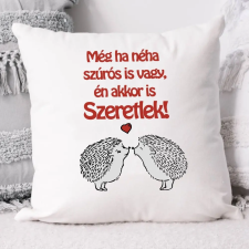  Valentin napi ajándék - Szerelmes párna sünis lakástextília
