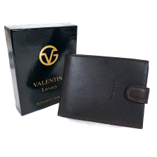 Valentini sötétbarna férfi patentos bőr pénztárca 306-260 pénztárca