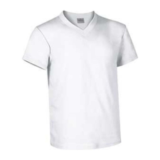 Valento TOP, unisex V-nyakú pamut póló, White-M férfi póló