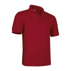 Valento ULISES, rövid ujjú, unisex galléros póló, Lotto Red-XL