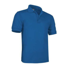 Valento ULISES, rövid ujjú, unisex galléros póló, Royal Blue-XL férfi póló