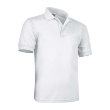 Valento ULISES, rövid ujjú, unisex galléros póló, White-XL férfi póló
