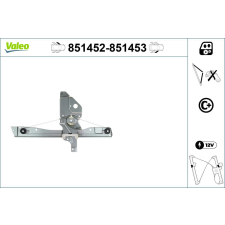 Valeo ablakemelő VALEO 851452 autóalkatrész