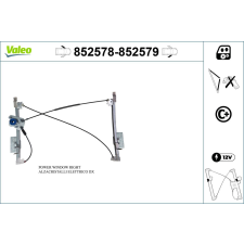 Valeo ablakemelő VALEO 852578 autóalkatrész