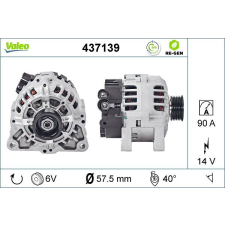 Valeo generátor VALEO 437139 autóalkatrész
