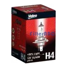 Valeo H4 12V +50% LIGHT izzó (55 W) autó izzó, izzókészlet