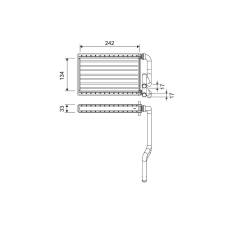 Valeo Hőcserélő, belső tér fűtés VALEO 811578 autóalkatrész