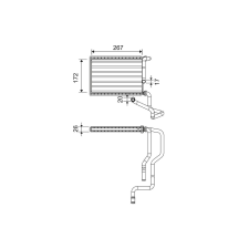 Valeo Hőcserélő, belső tér fűtés VALEO 811579 autóalkatrész