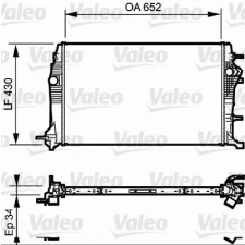 Valeo hűtő, motorhűtés 735181 autóalkatrész