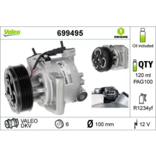Valeo kompresszor, klíma 699495 autóalkatrész
