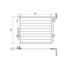 Valeo kondenzátor, klíma VALEO 814157 autóalkatrész