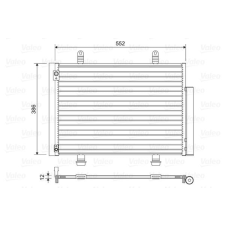 Valeo kondenzátor, klíma VALEO 814418 autóalkatrész