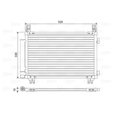 Valeo kondenzátor, klíma VALEO 814449 autóalkatrész