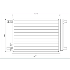 Valeo kondenzátor, klíma VALEO 822635 autóalkatrész