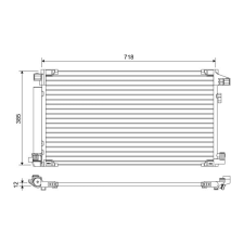 Valeo kondenzátor, klíma VALEO 822658 autóalkatrész