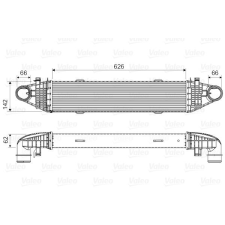 Valeo töltőlevegő-hűtő VALEO 818617 autóalkatrész