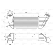 Valeo töltőlevegő-hűtő VALEO 818651 autóalkatrész