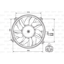 Valeo ventilátor, motorhűtés VALEO 696850 autóalkatrész