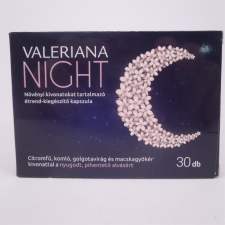 Valeriana night forte kapszula 30 db vitamin és táplálékkiegészítő
