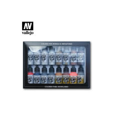 Vallejo Model Air Metallic Effects festék készlet 16x 18ml makett