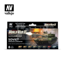 Vallejo Model Color -WWIII Soviet Armour &amp; Infantry - festékszett 70221 hobbifesték
