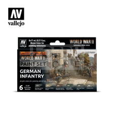 Vallejo WWII German Infantry festékszett 70206 hobbifesték