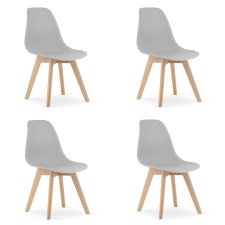  Valora KITO SZÉK Ergonomikus szürke fa étkező x4 bútor