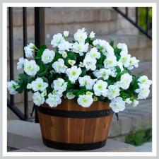  Valósághű művirág kültéri dekoráció fehér AP729761-f dekoráció