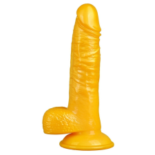  Valósághű vibrátor BILLY 16 x 4cm narancssárga műpénisz, dildó