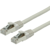 Value 21.99.0703 RJ45 Hálózati kábel, patchkábel CAT 6 S/FTP 3.00 m Szürke Kettős árnyékolás, Halogénmentes, Lángálló 1 db (21.99.0703)