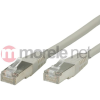 Value 21.99.0801 RJ45 Hálózati kábel, patchkábel CAT 6 S/FTP 1.00 m Szürke Kettős árnyékolás 1 db (21.99.0801200)