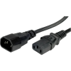Value C13 -> C14 M/F összekötő tápkábel 1m fekete (19.99.1510) (19.99.1510)