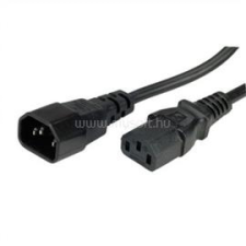 Value C14 -&gt; C13 M/F 0.5m fekete (19.99.1505) kábel és adapter