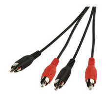 Value Kábel Audio 2xRCA-2xRCA M/M 10m (11.99.4338-15) kábel és adapter