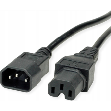 Value OEM C14 -> C15 M/F tápkábel 1.8m fekete ( ) kábel és adapter